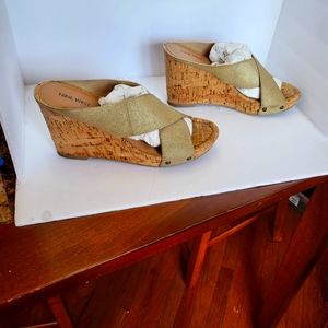 Sam & Libby,Wedge cork sandals size 10